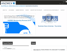 Tablet Screenshot of anzmex.org